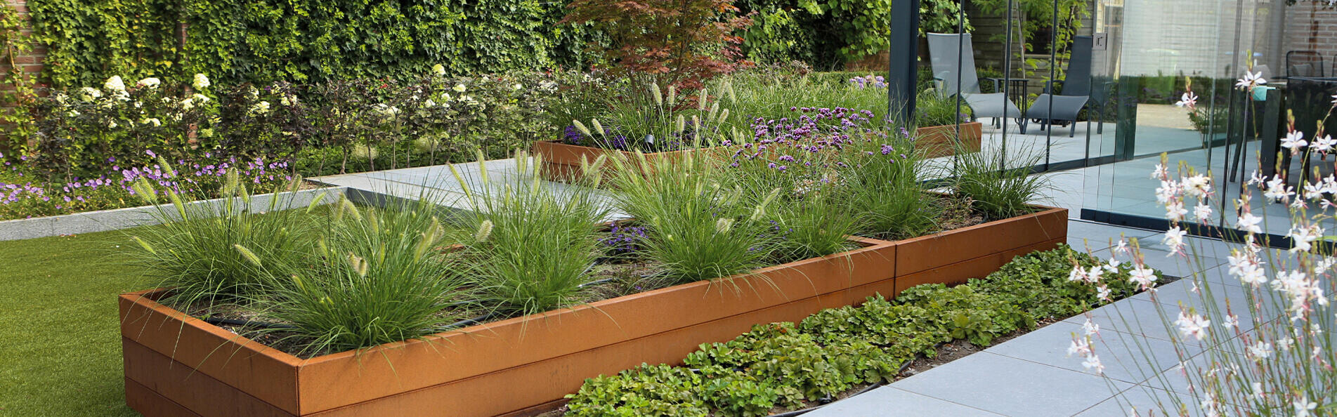 Slide bloembakken - Stone base